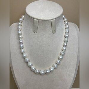 Freshwater Baroque Pearl Necklace with Sterling Silver Clasp